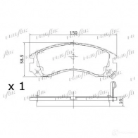 Тормозные колодки дисковые, комплект FRIGAIR WJ NNY4 2477886 4058903098378 PD03.502 - Изображение 2