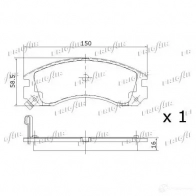 Тормозные колодки дисковые, комплект FRIGAIR WJ NNY4 2477886 4058903098378 PD03.502 - Изображение 3