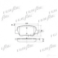 Тормозные колодки дисковые, комплект FRIGAIR PD15.516 2477984 4058903099146 95NX VD - Изображение 4
