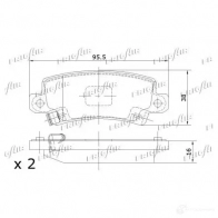 Тормозные колодки дисковые, комплект FRIGAIR PD15.506 V6 F6KC 2477974 4058903099047 - Изображение 2