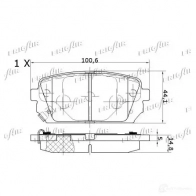 Тормозные колодки дисковые, комплект FRIGAIR 4058903100132 2478084 PD33.507 W2BH X0O - Изображение 3