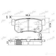 Тормозные колодки дисковые, комплект FRIGAIR PD31.501 2478070 4058903099993 FB0 K6 - Изображение 4