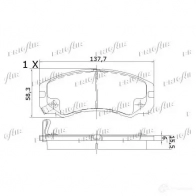 Тормозные колодки дисковые, комплект FRIGAIR 2478032 2SNBL EE PD20.501 4058903099627 - Изображение 2