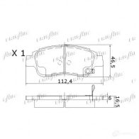 Тормозные колодки дисковые, комплект FRIGAIR PD15.519 2477987 G 489C 4058903099177 - Изображение 2