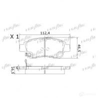 Тормозные колодки дисковые, комплект FRIGAIR PD15.519 2477987 G 489C 4058903099177 - Изображение 3