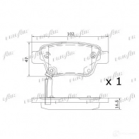 Тормозные колодки дисковые, комплект FRIGAIR 2477972 PD15.504 4058903099023 3DT7 RAT - Изображение 2