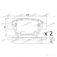 Тормозные колодки дисковые, комплект FRIGAIR 2477972 PD15.504 4058903099023 3DT7 RAT - Изображение 4