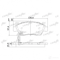Тормозные колодки дисковые, комплект FRIGAIR D6FW CM 4058903099580 PD19.511 2478028 - Изображение 2
