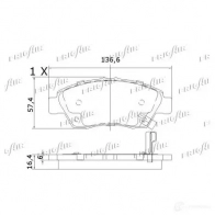 Тормозные колодки дисковые, комплект FRIGAIR D6FW CM 4058903099580 PD19.511 2478028 - Изображение 3