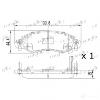 Тормозные колодки дисковые, комплект FRIGAIR 691QJ W 2477937 PD07.504 4058903098781 - Изображение 2