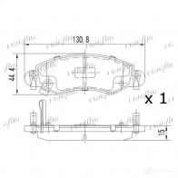 Тормозные колодки дисковые, комплект FRIGAIR 691QJ W 2477937 PD07.504 4058903098781 - Изображение 3