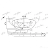 Тормозные колодки дисковые, комплект FRIGAIR RXQ QGK 2478006 PD18.504 4058903099368 - Изображение 3