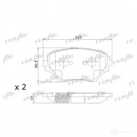 Тормозные колодки дисковые, комплект FRIGAIR CRP5 3 2477981 PD15.513 4058903099115 - Изображение 2