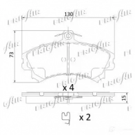 Тормозные колодки дисковые, комплект FRIGAIR 4058903099252 2477995 PF0 PQ PD16.501 - Изображение 2
