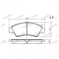 Тормозные колодки дисковые, комплект FRIGAIR 2478018 DDC WT PD19.501 4058903099481 - Изображение 3