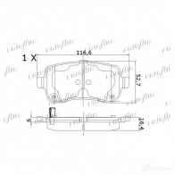 Тормозные колодки дисковые, комплект FRIGAIR PD18.508 4058903099405 2478010 R5 9BZ5 - Изображение 2