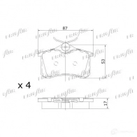 Тормозные колодки дисковые, комплект FRIGAIR PEHU QH5 PD10.502 4058903098927 2477956 - Изображение 2