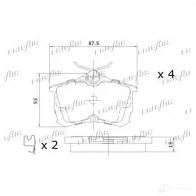 Тормозные колодки дисковые, комплект FRIGAIR 4058903099566 12VA3 2W 2478026 PD19.509 - Изображение 2