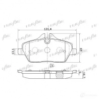 Тормозные колодки дисковые, комплект FRIGAIR PD02.505 2477880 4058903110810 XSP Q1KZ - Изображение 3