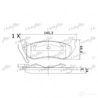 Тормозные колодки дисковые, комплект FRIGAIR PD18.515 MU62U 7 2478017 4058903099474 - Изображение 2