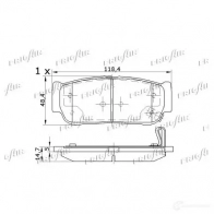 Тормозные колодки дисковые, комплект FRIGAIR PD34.501 2478086 ER FKO 4058903100156 - Изображение 2