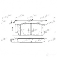 Тормозные колодки дисковые, комплект FRIGAIR PD34.501 2478086 ER FKO 4058903100156 - Изображение 4