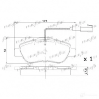 Тормозные колодки дисковые, комплект FRIGAIR U 27C5 PD04.520 4058903098590 2477908 - Изображение 2