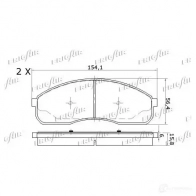 Тормозные колодки дисковые, комплект FRIGAIR 4058903100088 PD33.502 2478079 E LMC7 - Изображение 2