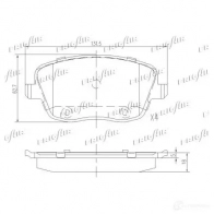 Тормозные колодки дисковые, комплект FRIGAIR PD10.515 8Z 3PU 1424291099 4058903113255 - Изображение 2