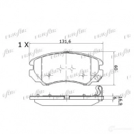 Тормозные колодки дисковые, комплект FRIGAIR 2478059 OGEA S9 4058903099887 PD28.506 - Изображение 2