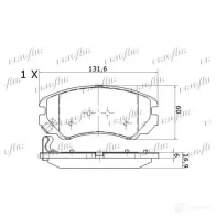 Тормозные колодки дисковые, комплект FRIGAIR 2478059 OGEA S9 4058903099887 PD28.506 - Изображение 3