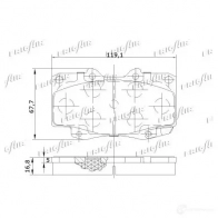 Тормозные колодки дисковые, комплект FRIGAIR PD15.511 6 QFE1V 4058903099092 2477979 - Изображение 2
