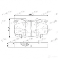 Тормозные колодки дисковые, комплект FRIGAIR PD15.511 6 QFE1V 4058903099092 2477979 - Изображение 3