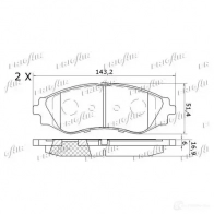 Тормозные колодки дисковые, комплект FRIGAIR 2478072 4058903100019 PD31.503 1 EB27 - Изображение 2