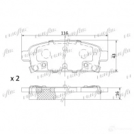 Тормозные колодки дисковые, комплект FRIGAIR Y3M52F S PD07.501 2477934 4058903098750 - Изображение 2