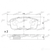 Тормозные колодки дисковые, комплект FRIGAIR Y3M52F S PD07.501 2477934 4058903098750 - Изображение 3