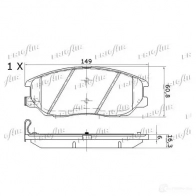 Тормозные колодки дисковые, комплект FRIGAIR YHY57 D0 PD28.511 2478064 4058903099931 - Изображение 3