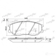 Тормозные колодки дисковые, комплект FRIGAIR YHY57 D0 PD28.511 2478064 4058903099931 - Изображение 4