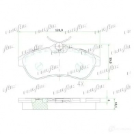 Тормозные колодки дисковые, комплект FRIGAIR 4058903110926 UHK EORW 1224723708 PD03.510 - Изображение 2