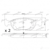 Тормозные колодки дисковые, комплект FRIGAIR 2477901 PD04.512 ZRU 6TC5 4058903098514 - Изображение 2