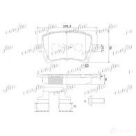 Тормозные колодки дисковые, комплект FRIGAIR 4058903111220 2477960 N UASW PD10.507 - Изображение 2