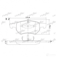 Тормозные колодки дисковые, комплект FRIGAIR PD18.507 4058903099399 5UWAR P 2478009 - Изображение 2