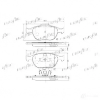 Тормозные колодки дисковые, комплект FRIGAIR QT P11 PD05.511 4058903111053 1224724252 - Изображение 2