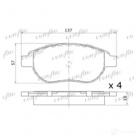 Тормозные колодки дисковые, комплект FRIGAIR 2477890 PD03.508 AZ Y2QX 4058903098415 - Изображение 2