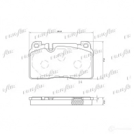 Тормозные колодки дисковые, комплект FRIGAIR PD10.511 1224724962 4058903111268 7 XAH10 - Изображение 2