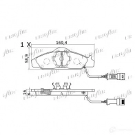 Тормозные колодки дисковые, комплект FRIGAIR 2478075 4058903100040 H GZ92K3 PD31.506 - Изображение 2