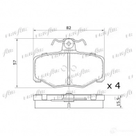 Тормозные колодки дисковые, комплект FRIGAIR 4058903099696 3H48VD R 2478039 PD21.505 - Изображение 2