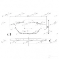 Тормозные колодки дисковые, комплект FRIGAIR PD05.502 2 Q4UF 2477924 4058903098682 - Изображение 3