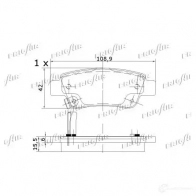 Тормозные колодки дисковые, комплект FRIGAIR PD19.508 2478025 4058903099559 OJG 4WO - Изображение 2