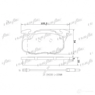 Тормозные колодки дисковые, комплект FRIGAIR 2477891 PD03.509 PM3A 5T 4058903110919 - Изображение 3